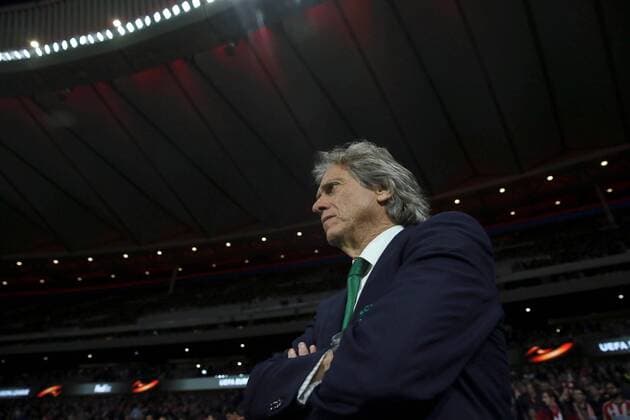 Sporting s head coach Jorge Jesus during the UEFA Champions League quarter-final first leg match between Atletico de Madrid and Sporting Lisboa at the Wanda Metropolitano stadium in Madrid, Spain, 05 April 2018. Atletico de Madrid vs. Sporting Lisboa !ACHTUNG: NUR REDAKTIONELLE NUTZUNG!  Copyright: xJuanJoxMartinx MAD12 20180405-636585648049388742