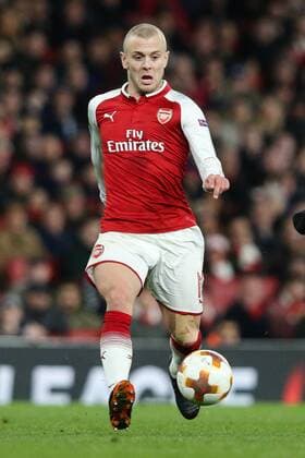 Jack Wilshere of Arsenal during the UEFA Europa League Quarter-Final 1st leg match at the Emirates Stadium, London. Picture date 5th April 2018. Picture credit should read: Charlie Forgham-Bailey Sportimage EDITORIAL USE ONLY. No use with unauthorised audio, video, data, fixture lists, club league logos or live services. Online in-match use limited to 120 images, no video emulation. No use in betting, games or single club league player publications.