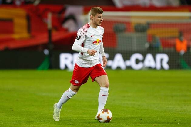 05 04 2018 xtgx Football UEFA Europa League RB Leipzig Olympique Marseille emporer l Timo Werner Leipzig 11 Cut Out Full Body Full Body Leipzig