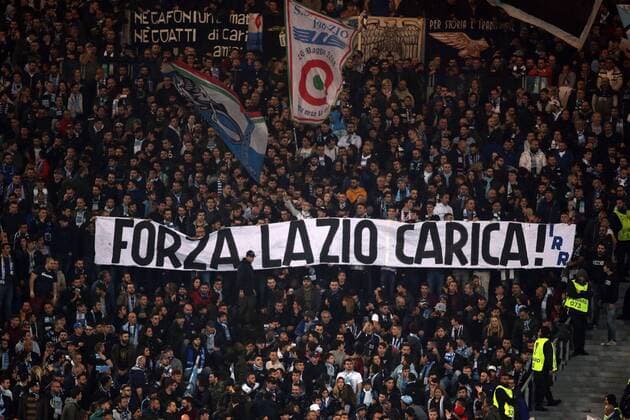 05.04.2018. Stadio Olimpico, Rome, Italy. Uefa League SS Lazio vs FC Salzburg. SS Lazio supporters in action during the match S.S. Lazio vs Salzburg at Stadio Olimpico in Rome.  Copyright: xMarcoxIacobuccix xIPAx xMarcoxIacobuccix