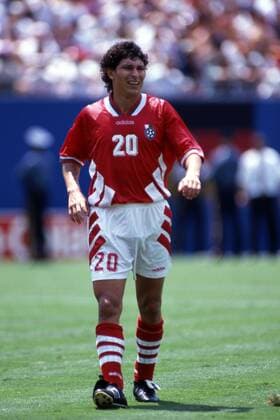 FIFA World Cup WM Weltmeisterschaft Fussball - USA 1994 10.7.1994, Giants Stadium, New York New Jersey. World Cup Quarter Final, Bulgaria v Germany. Krassimir Balakov - Bulgaria Noxthirdxpartyxsales  (75047428)
