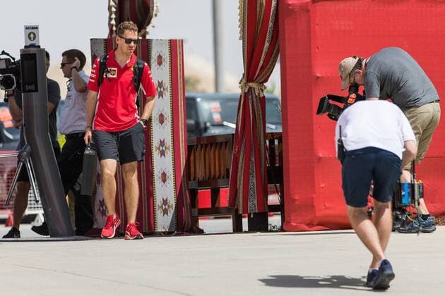 Sebastian Vettel Scuderia Ferrari Grand Prix of Bahrain 2018 Free Practice 07 04 18 Photo Illmann Eibner Sachir Copyright: xEIBNER Illmannx EP_EER