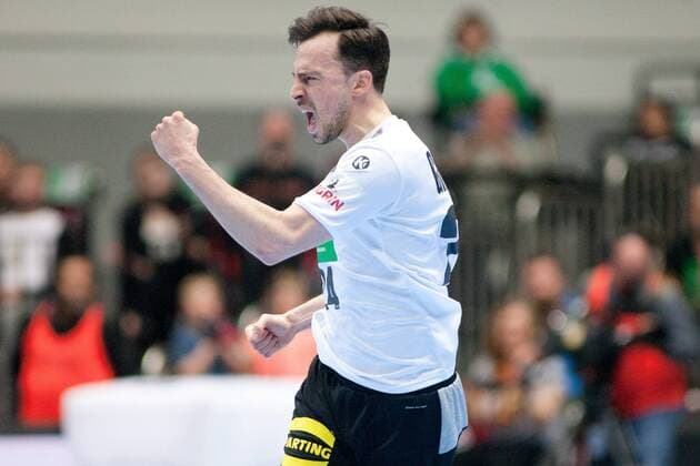 Patrick Groetzki No. 24 Germany cheers Germany Serbia Dortmund Copyright: xDanielxReinelt xEibner-Pressefotox EP_drt