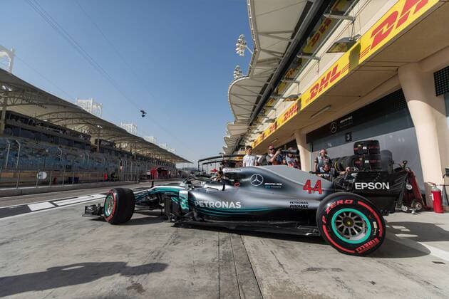 Lewis Hamilton Mercedes AMG Petronas Formula One Team Bahrain Grand Prix 2018 Free Practice 07 04 18 Photo Illmann Eibner Sachir Copyright: xEIBNER Illmannx EP_EER