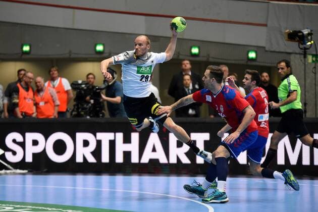 07 04 2018 xkhx Dortmund German Handball National Team Test match Germany Serbia Tim Hornke GER