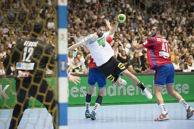Germany vs Serbia Handball Internationals Test Germany vs Serbia 7 4 2018 Fabian Wiede