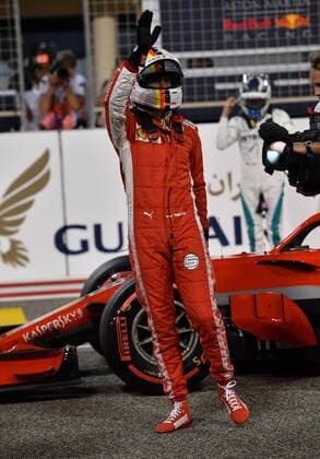 Sebastian Vettel Scuderia Ferrari formula 1 Bahrain Bahrain in Manama Shakir 07 04 2018 Photo mspb Jerry Andre Sebastian Vettel formula 1 GP Bahrain 2018