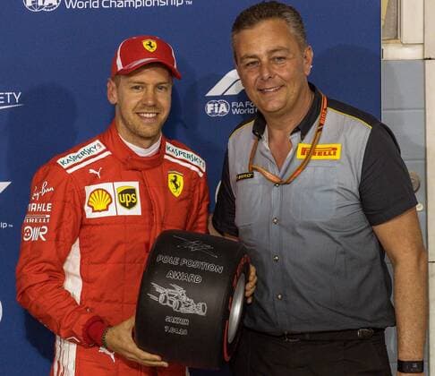 Sebastian Vettel Scuderia Ferrari Grand Prix of Bahrain 2018 Qualifying 07 04 18 Photo Illmann Eibner Sachir Copyright: xEIBNER Illmannx EP_EER
