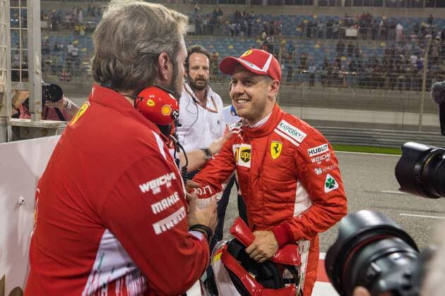 Sebastian Vettel Scuderia Ferrari Grand Prix of Bahrain 2018 Qualifying 07 04 18 Photo Illmann Eibner Sachir Copyright: xEIBNER Illmannx EP_EER