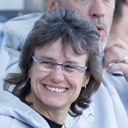 Ulrike Ballweg GER Interim assistant coach assistant coach Portrait single image laughing Soccer Women International match Germany Czech Republic xprx