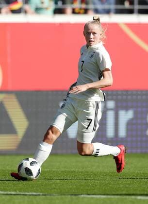 Germany Czech Republic Soccer Women Halle S 07 04 2018 Erdgas Sportpark Soccer WC Qualification BR Germany GER vs Czech Republic CZE 4 0 2 0 Pictured Lea Schüller Schueller 7 GER Essen