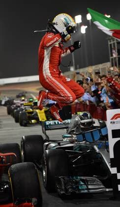 Sebastian Vettel Scuderia Ferrari formula 1 Bahrain Bahrain in Manama Shakir 08 04 2018 Photo mspb Jerry Andre Sebastian Vettel formula 1 GP Bahrain 2018