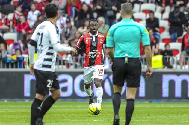 Jean Michael Seri (OGC Nice) FOOTBALL : OGC Nice vs FC Rennes - Ligue 1 - Nice - 08 04 2018 NorbertScanella Panoramic 