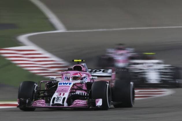 Motorsports: FIA Formula One World Championship WM Weltmeisterschaft 2018, Grand Prix of Bahrain, 31 Esteban Ocon (Sahara Force India F1 Team) Sakhir Bahrain