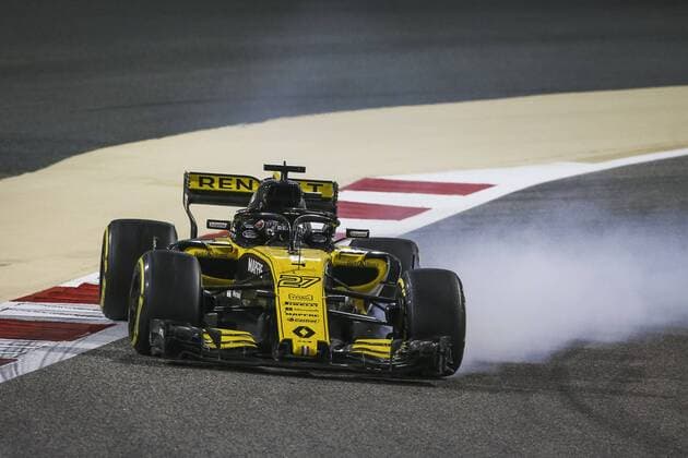HULKENBERG Nico (ger), Renault F1 Team RS18, action during 2018 Formula 1 FIA World Championship WM Weltmeisterschaft Bahrain Grand Prix, Sakhir Bahrain