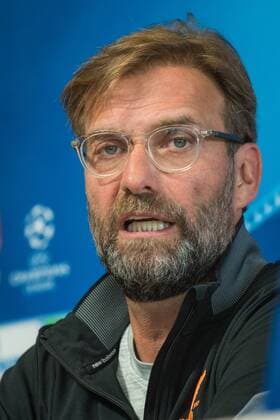 Liverpool press conference PK Pressekonferenz Jurgen Klopp during the Liverpool Press Conference at City Football Academy , Manchester Content Not Available For UK Newspapers Copyright: xMattxWilkinsonx FIL-11625-0002
