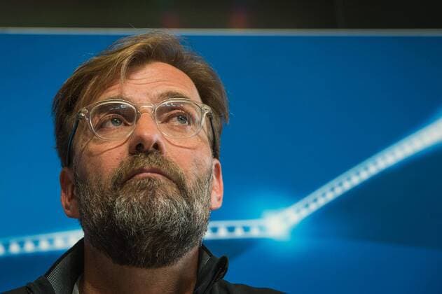 Liverpool press conference PK Pressekonferenz Jurgen Klopp during the Liverpool Press Conference at City Football Academy , Manchester Content Not Available For UK Newspapers Copyright: xMattxWilkinsonx FIL-11625-0008