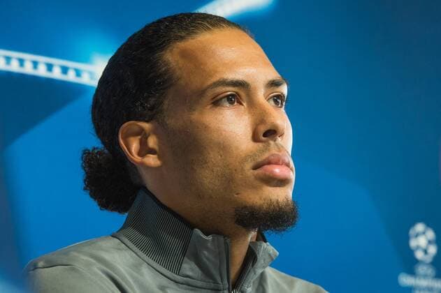 Liverpool press conference PK Pressekonferenz Virgil Van Dijk during the Liverpool Press Conference at City Football Academy , Manchester Content Not Available For UK Newspapers Copyright: xMattxWilkinsonx FIL-11625-0012