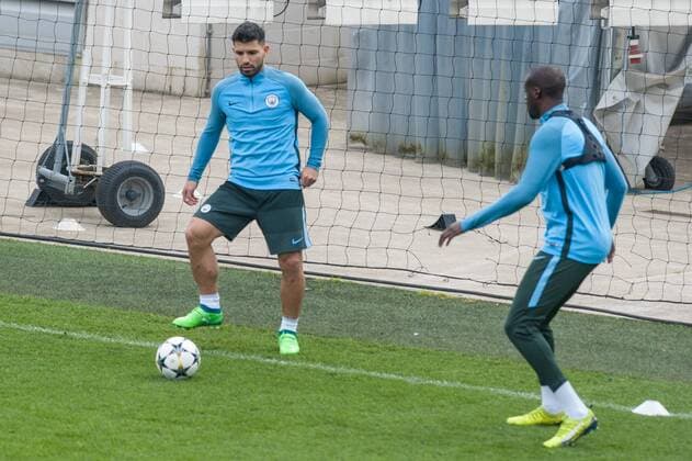 Manchester City Training Sergio Aguero of Manchester City during the Manchester City training session at City Football Academy , Manchester Content Not Available For UK Newspapers Copyright: xMattxWilkinsonx FIL-11627-0013