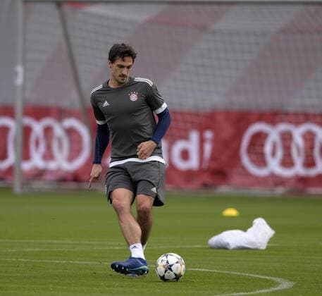 10 4 2018 Football Champions League 2017 2018 FC Bayern Munich Training on the Säbenerstrasse before the Champions League match against Sevilla Mats Hummels Bayern Munich