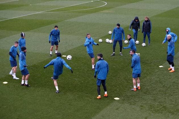 Real Madrid s players take part in a training session at Valdebebas sports facilities in Madrid, Spain, 10 April 2018. Real Madrid will face Juventus in their UEFA Champions League quarter final second leg match on 11 April. Real Madrid training session !ACHTUNG: NUR REDAKTIONELLE NUTZUNG!  Copyright: xJAVIERxLIZÓNx GRAF082 20180410-636589604672440070