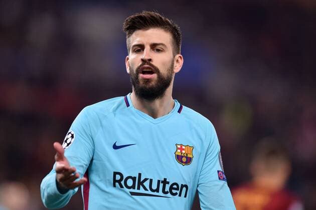 Gerard Pique Barcelona Roma 10-04-2018 Stadio Olimpico Champions League, Quarti di Finale. AS Roma - Barcellona AS Roma - Barcelona Foto Antonietta Baldassarre Insidefoto AntoxBaldassarre