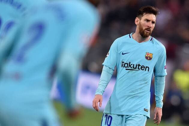 Lionel Messi Barcelona Roma 10-04-2018 Stadio Olimpico Champions League, Quarti di Finale. AS Roma - Barcellona AS Roma - Barcelona Foto Antonietta Baldassarre Insidefoto AntoxBaldassarre