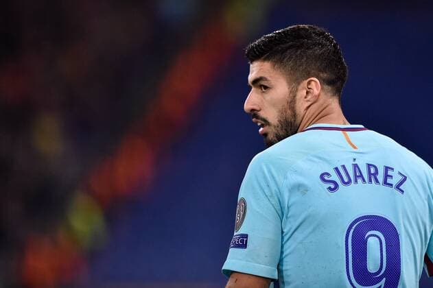 Fußball, CL, AS Rom - FC Barcelona April 10, 2018 - Rome, Italy - Luis Surez of FC Barcelona Barca during the UEFA Champions League Quarter Final match between Roma and FC Barcelona at Stadio Olimpico, Rome, Italy on 10 April 2018. Roma v FC Barcelona.UEFA Champions League Quarter Final .10 04 2018.  - ZUMAn230 20180410_zaa_n230_408 Copyright: xGiuseppexMaffiax