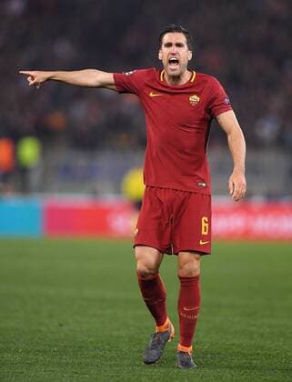 FUSSBALL CHAMPIONS LEAGUE SAISON 2017 2018 VIERTELFINALE RUECKSPIEL AS Rom - FC Barcelona Barca 10.04.2018 Kevin Strootman (AS Rom) 