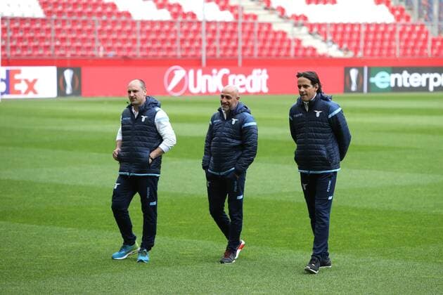 SOCCER - EL, RBS vs Lazio SALZBURG,AUSTRIA,11.APR.18 - SOCCER - UEFA Europa League, quarterfinal, Red Bull Salzburg vs SS Lazio, preview. Image shows head coach Simone Inzaghi (Lazio). GEPAxpictures xMathiasxMandl