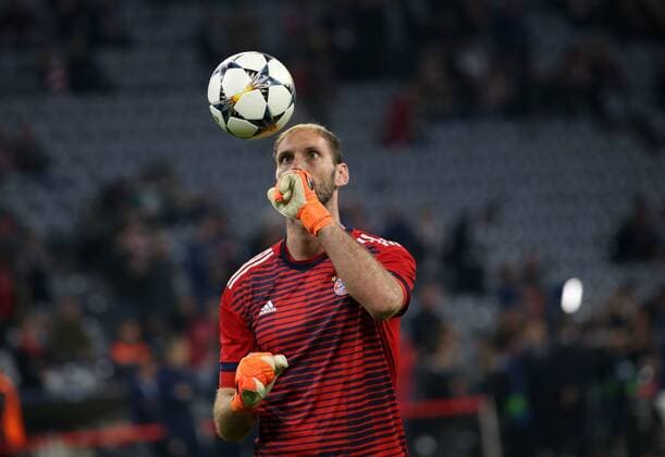UEFA Champions League FC Bayern Munich Sevilla FC Quarter-finals Relegation Quarter Finals 2nd leg 11 04 2018 in the Allianz Arena Season 2017 18 xmdx Tom STARKE 22 Goal Bayern Munich Muenchen FC Bayern Muenchen Sevilla FC