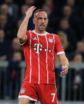 20180411 Quarterfinal CL Bayern vs Sevilla Allianz Arena Football Sport im Bild Franck Ribery FCB dissatisfied with his performance