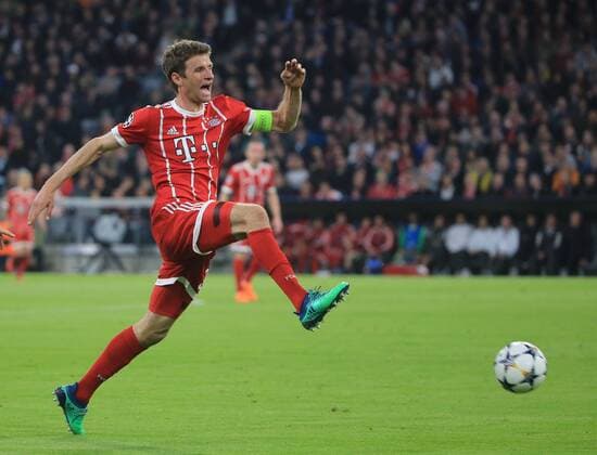 20180411 Quarterfinal CL FC Bayern vs Sevilla Allianz Arena Football Sport im Bild Thomas Mueller FCB