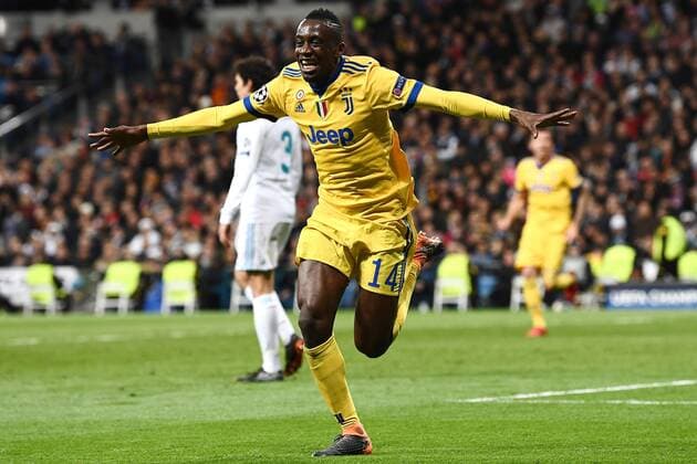 Mg Madrid (Spagna) 11 04 2018 - Champions League Real Madrid-Juventus foto Matteo Gribaudi Image nella foto: esultanza gol Blaise Matuidi 