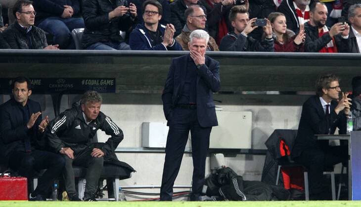 UEFA Champions League FC Bayern Munich Sevilla FC quarter-finals Relegation Quarter Finals 2nd leg 11 04 2018 in the Allianz Arena season 2017 18 xmdx Jupp Heynckes coach Bayern Munich Muenchen FC Bayern Munich Sevilla FC