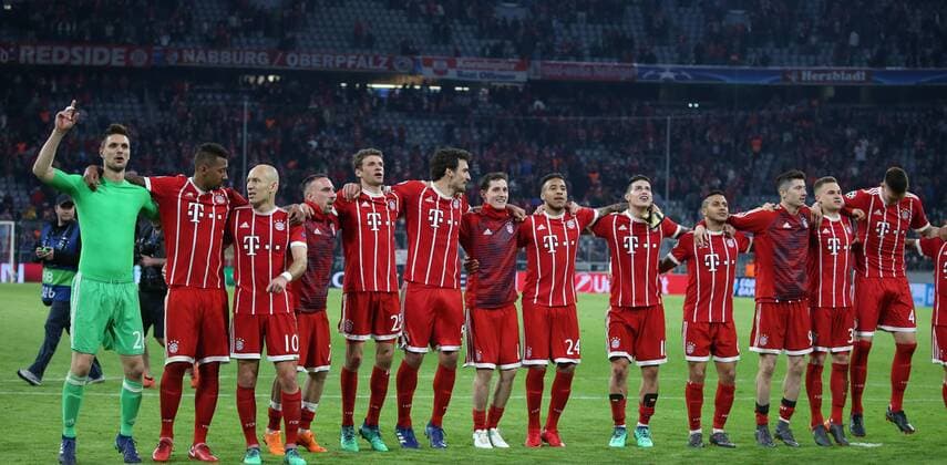 UEFA Champions League FC Bayern Munich Sevilla FC quarter-finals Relegation Quarter Finals 2nd leg 11 04 2018 in the Allianz Arena season 2017 18 xmdx 0 0 Final FC Bayern Munich to the semi-finals FC Bayern Muenchen Sevilla FC