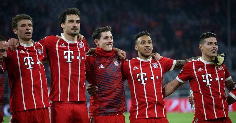 UEFA Champions League FC Bayern Munich Sevilla FC quarter-finals Relegation Quarter Finals 2nd leg 11 04 2018 in the Allianz Arena season 2017 18 xmdx 0 0 Final FC Bayern Munich to the semi-finals FC Bayern Muenchen Sevilla FC