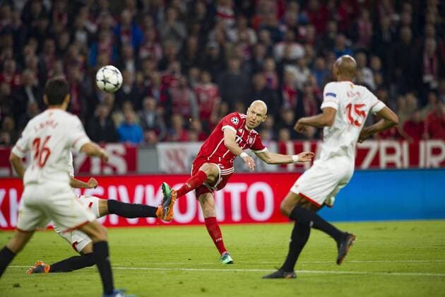 Champions League Quarter Finals FC Bayern Muenchen vs Sevilla FC Allianz Arena Muenchen 11 04 2018 Pictured