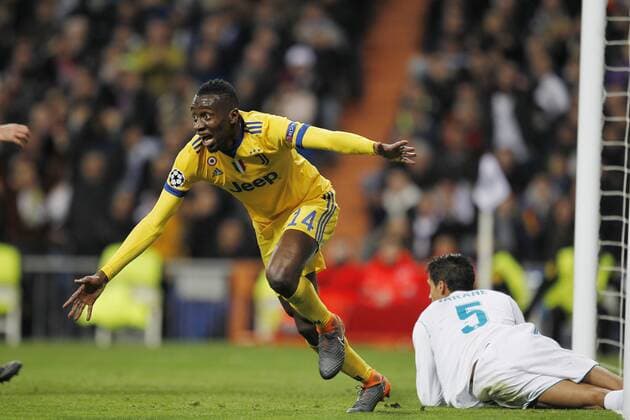 Bilder des Tages - SPORT Partido de vuelta de cuartos de final de la Champions League disputado entre Real Madrid y Juventus. En la imagen, Matuidi celebra su gol. Last 8 Champions League match played between Real Madrid and Juventus. In this picture, Matuidi celebrates his goal. 