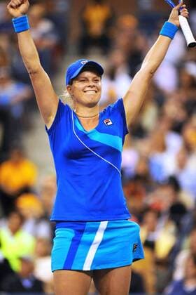 - NEW YORK, USA: Belgian tennis player Kim Clijsters celebrates after winning her final match against Russian Vera Zvonareva, during the women s singles at the US Open Grand Slam Tennis Tournament, at Flushing Meadows, in New York City, USA, Saturday 11 September 2010. Clijsters won 6-2, 6-1. PHILIPPExBUISSIN  x22279177x