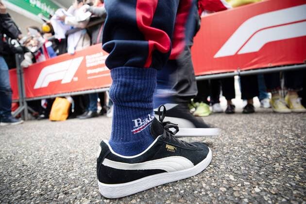 Lewis Hamilton Shoes Mercedes AMG Petronas Formula One Team China Grand Prix 2018 Arrival of the drivers 12 04 18 Shanghai Copyright: xEIBNER Illmannx EP_EER
