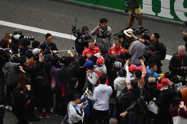 Sebastian Vettel Scuderia Ferrari formula 1 China GP in Shanghai 12 04 2018 Photo mspb Jerry Andre Sebastian Vettel formula 1 GP China 2018