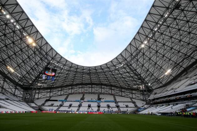 Interior view Stade Velodrome Olympique Marseille vs RB Leipzig UEFA Europa League quarter-final match Football 12 04 2018 Marseille Copyright: xLanger Eibner-Pressefotox EP_HLR