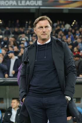 Coach Ralph Hasenhuettl RB Leipzig Olympique Marseille vs RB Leipzig UEFA Europa League quarter-final match football 12 04 2018 Marseille Copyright: xLanger Eibner-Pressefotox EP_HLR