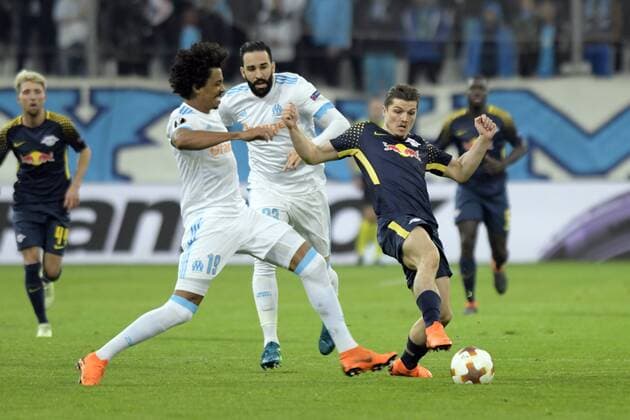 Luiz Gustavo (OM) FOOTBALL : Marseille vs RB Liepzig - Europa League - 12 04 2018 FranckPennant Panoramic 