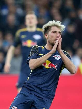 Kevin Kampl RB Leipzig 44 can not believe Olympique Marseille vs. RB Leipzig UEFA Europa League quarter-final match football 12 04 2018 Marseille Copyright: xLanger Eibner-Pressefotox EP_HLR