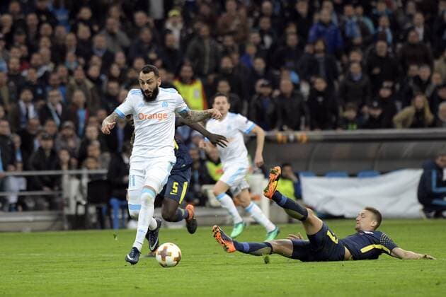 Mitroglou (OM) FOOTBALL : Marseille vs RB Liepzig - Europa League - 12 04 2018 FranckPennant Panoramic 