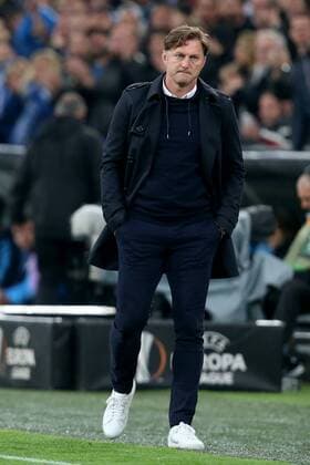 Coach Ralph Hasenhuettl RB Leipzig with hands in his pocket Olympique Marseille vs. RB Leipzig UEFA Europa League quarter-final match Football 12 04 2018 Marseille Copyright: xLanger Eibner-Pressefotox EP_HLR