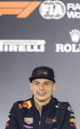 Dutch F1 driver Max Verstappen of Red Bull Racing attends a press conference PK Pressekonferenz before the 2018 Formula 1 Chinese Grand Prix at the Shanghai International Circuit in Shanghai, China, 12 April 2018. F1 drivers meet press to preheat 2018 Formula 1 Chinese Grand Prix in Shanghai  20180412_33803