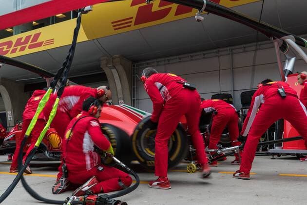 Technician in the Ferrari Box Grand Prix of China 2018 Free Practice 13 04 18 Shanghai Copyright: xEIBNER Illmannx EP_EER